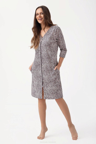 Dámsky župan Luna 390 S-2XL W25 švestka M