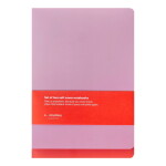 A-JOURNAL collection Linajkovaný zápisník Softcover Coral / Lilac – set 2 ks