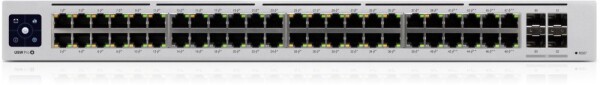 Ubiquiti UBIQUITI USW-PRO-48-POE UniFi komutatorius, 48 x 600 W, 48 gigabito RJ45 prievadai, 4 SFP+ prievadai, PoE++