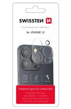 Swissten Ochranné sklo šošoviek fotoaparátu pre Apple iPhone 12 (94500102)