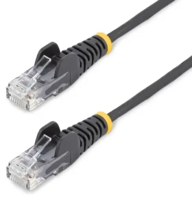 StarTech CAT6 Slim čierna / Sieťový kábel / 10 m / RJ-45 / PoE / IEEE 802.3bt (N6PAT10MBKS)