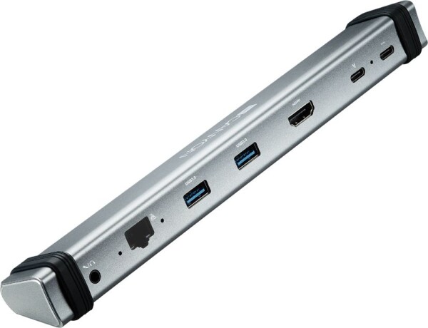 Canyon DJCNSTDS06DG dokovacia stanica šedá / USB-C / USB 3.0 / HDMI / LAN / 3.5mm jack (DJCNSTDS06DG)