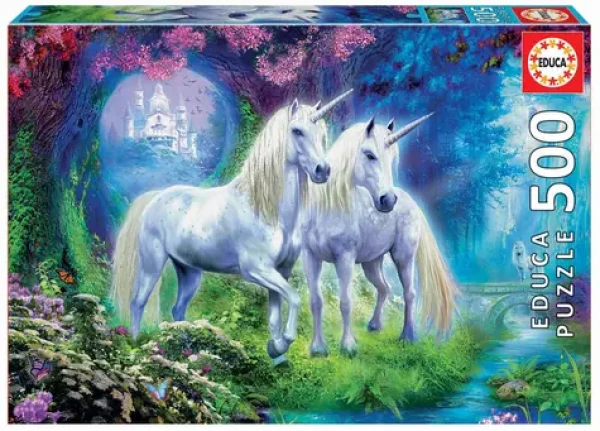 Educa Puzzle Jednorožce v lese /500 dielikov/ od 10 rokov