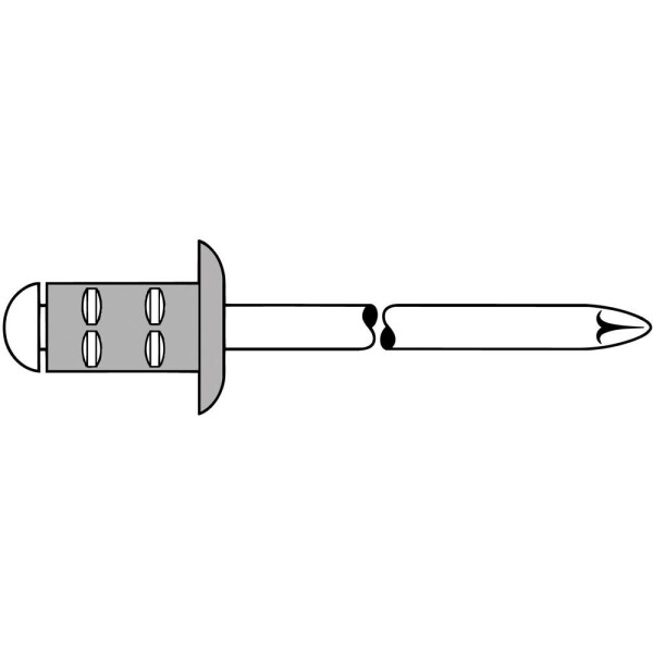 Gesipa 1464835 slepý nit (Ø x d) 3.2 mm x 8 mm nerezová ocel hliník 100 ks; 1464835