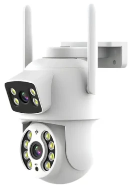 Immax NEO LITE SMART Security DOUBLE / Vonkajšia IP kamera / P/T 355 ° / 90 ° / Wi-Fi / 2× 2MP / ONVIF / TUYA (07783L)
