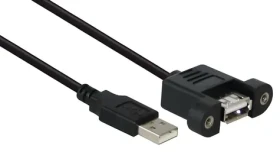 Good Connections USB-A - USB-A vstavaná čierna / Predlžovací kábel / USB 2.0 / 1,8 m (2511-2E)