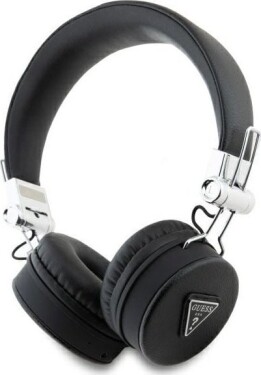 Guess Guess Bluetooth ENC GUBH70PGTSPSK on-ear headphones black/black Grained Classic Round Shape