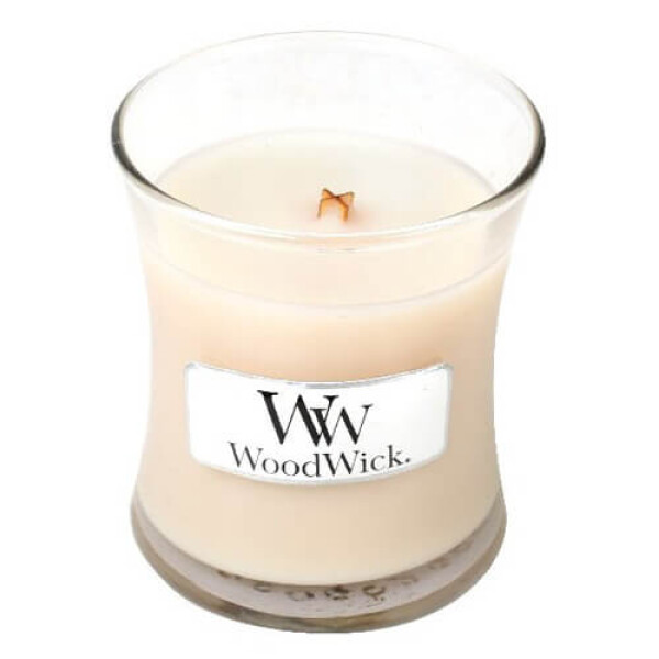 Woodwick Vanilla Bean 85g - váza malá / doba horenia: až 20h (5038581056562)