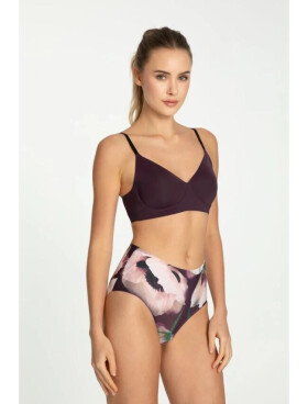 Dámske nohavičky Velvet Bloom Simple Maxi - Julimex S fialová-vzor