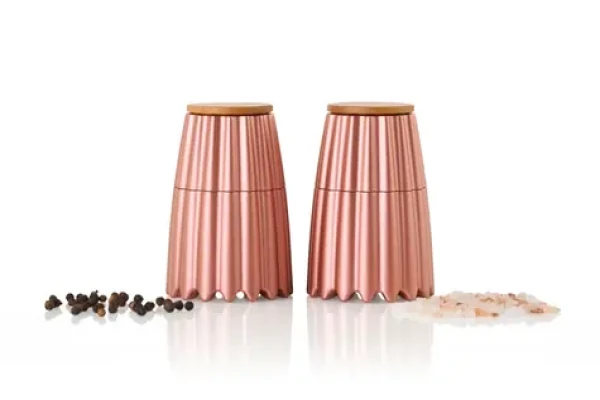 AdHoc MagTwo Rose gold / Mlynček na soľ a korenie / magnetický / keramický mlecí mechanizmus / 19,5 cm (MP908)