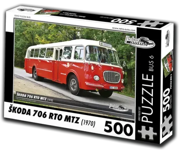 RETRO-AUTA Puzzle BUS č.6 Škoda 706 RTO MTZ (1970)