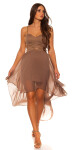 Sexy KouCla high low dress with Sexy insight