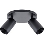 Deko Light 348254 Can Tilt rund, 2x 7,5 W GU10, Schwarz Stropné svítidlo GU10 7.5 W čierna; 348254