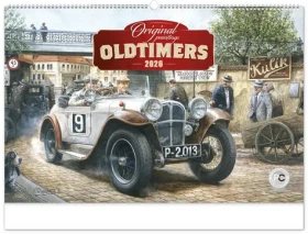 NOTIQUE Nástenný kalendár Oldtimers - Václav Zapadlík 2026, 64 x 42 cm (PGN-35192-L)
