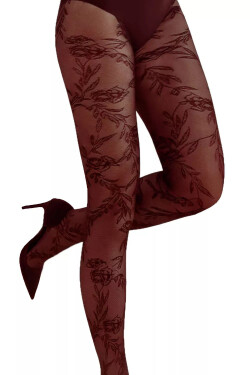 Dámske pančuchy Floral 576 - GABRIELLA bordó 5