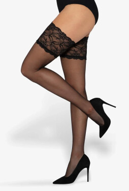 Pančuchy Gatta Michelle wz.03 15 den 1-4 nero 3/4-M/L