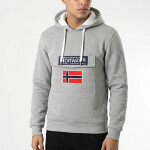 Geografické Nórsko Gadrien DB 054 M WW6114H/GN/Blended Grey/White Mikina XL