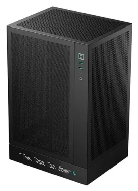 DEEPCOOL CH170 Digital čierna / Počítačová skriňa / USB-C / 2× USB 3.2 Gen2 / LED displej (R-CH170-BKNPI0D-G-1)