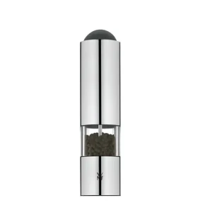 WMF Ceramill / Elektrický mlynček na korenie a soľ / Keramický mlecí mechanizmus / Batéria AAA / Výška 21 cm (667306030)