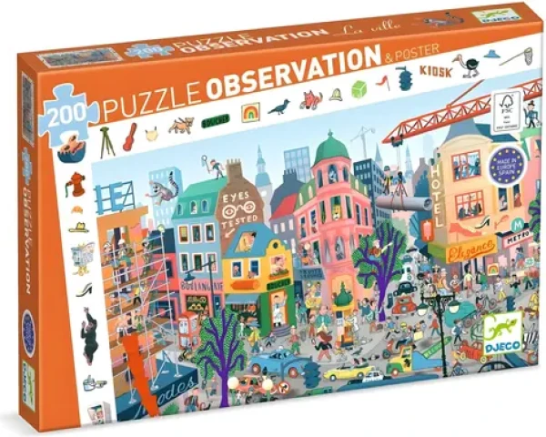 DJECO Puzzle Observation: Mesto