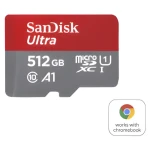 SanDisk Ultra microSDXC 512GB + adaptér / Pamäťová karta / Class 10 / UHS-I / čítanie: až 140 MB/s (SDSQUAC-512G-GN6FA)