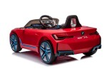 Mamido Mamido Elektrické autíčko BMW i4 červené 12V7Ah EVA kolesá ECO Koža