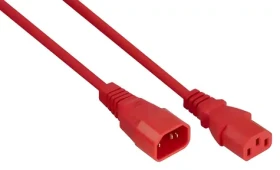 Kabelmeister C14 - C13 červená / Predlžovací kábel / 1 m (SK1430-R010)