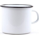 Belis Smaltovaný hrnček 11 cm/1l, biely, vyrobené pre BELIS/SFINX - Belis - Belis