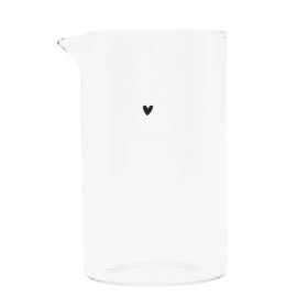Bastion Collections Skleněný džbánek Black Heart 250 ml