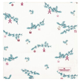 GREEN GATE Bavlnený obrus Juana White 150 x 150 cm