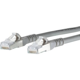 Metz Connect 1308457033-E RJ45 sieťové káble, prepojovacie káble CAT 6A S/FTP 7.00 m sivá s ochranou 1 ks; 1308457033-E