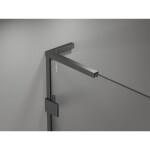 MEXEN/S - Lunar-B L sprchový kút dvere krídlové pravá 95 x 90, transparent, grafit metal 832L-095-090-95-00-P