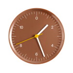 HAY Nástenné hodiny Brown Recycled