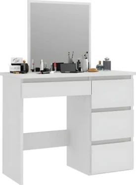 Funfit Toaletný stolík so zrkadlom / Toaletný stolík / 42x31x40 cm