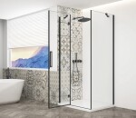 GELCO - TRINITY BLACK obdĺžnikový kút 800x1000 ľavý, číre sklo, GT5680-10CL-B GT5680-10CL-B