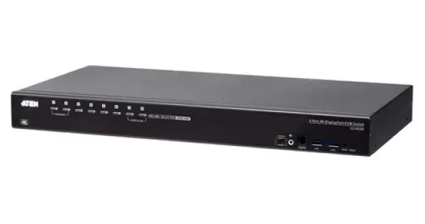 Aten 8- Port USB True 4K / KVM switch / 8x DisplayPort / 4K 4096×2160 / USB (CS19208-AT-G)