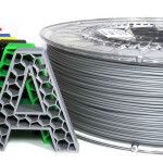 PLA filament sivý Aurapol 1 kg 1,75 mm