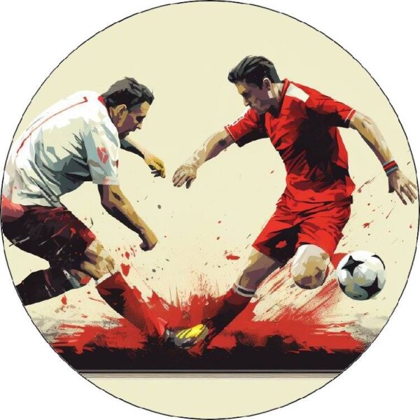 Jedlý papier 2 futbalisti 3 19,5 cm - Pictu Hap - Pictu Hap
