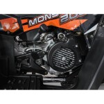 Mamido Detská benzínová štvorkolka RamiGO MONSTER 200CC čierno-oranžová