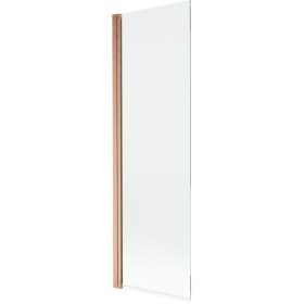 MEXEN - MIST vaňová zástena 60x150 cm 6mm 1-s, meď kartáčovaná, číra 8A9-060-001-65-00