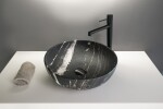 SAPHO - RONDANE keramické umývadlo na dosku priemer 41cm, carnico marmor AR435CM