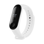 FIXED Silikónový remienok Silicone Strap pre XIAOMI Mi Band 3/4 biely (FIXSSTB-1414-WH)