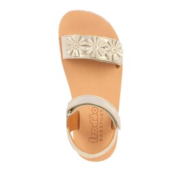 Dievčenské barefoot sandále FLEXY FLOWERS Gold Shine Froddo G3150289 - 27