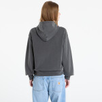 Mikina Carhartt WIP W' Hooded Nelson Sweat Black Garment Dyed L