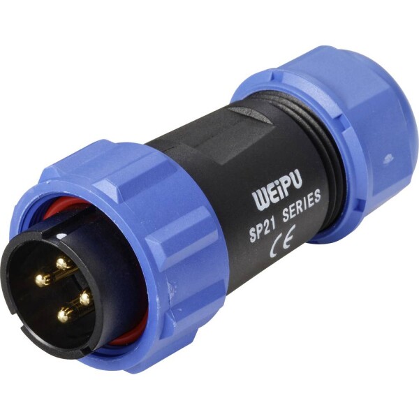 Weipu SP2110 / P 4 I guľatý faston, 1 ks; SP2110 / P 4 I