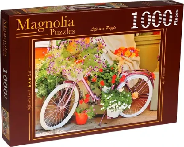 MAGNOLIA Puzzle Bicykel s kvetinami