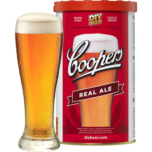 Konzerva na varenie piva Real Ale Coopers 1,7 kg na 23 l piva - BIOWIN - BIOWIN