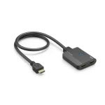 HAMA HDMI 4K rozbočovač čierna / 1 vstup / 2 výstupy (205284)