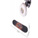 MalPlay DREVENÝ SKATEBOARD LEV PRE DETI ABEC-5 KOLIESKA 50mm DĹŽKA 77 cm