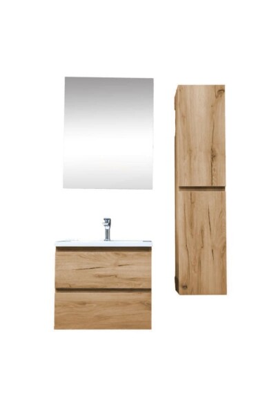 Kúpeľňová skrinka s umývadlom SAT B-Way 59x50x45 cm dub mat KSETBWAY21 KSETBWAY21
